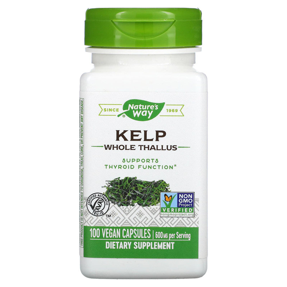 Natures Way Kelp 660 Mg Capsules, Premium Herbal - 100 Ea